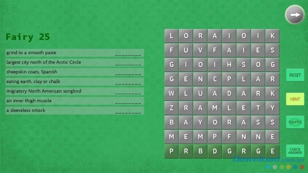 Giao diện chính của game Equal Words cho máy tính & Windows Phone