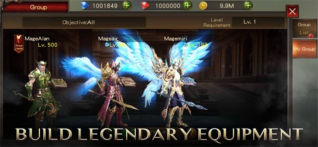 Tạo ra trang bị huyền thoại