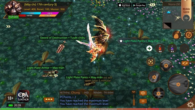 Game nhập vai, nhiều hoạt động đa dạng, cày cuốc