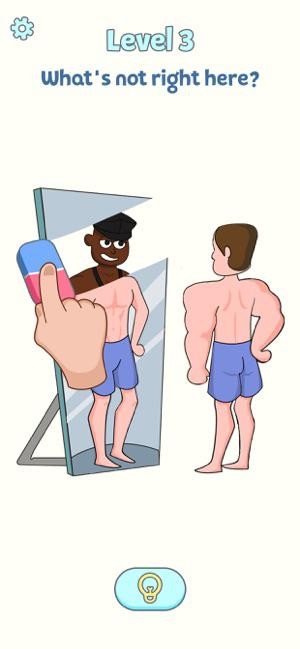 Tẩy xóa tranh để tìm ra câu trả lời trong game Erase It