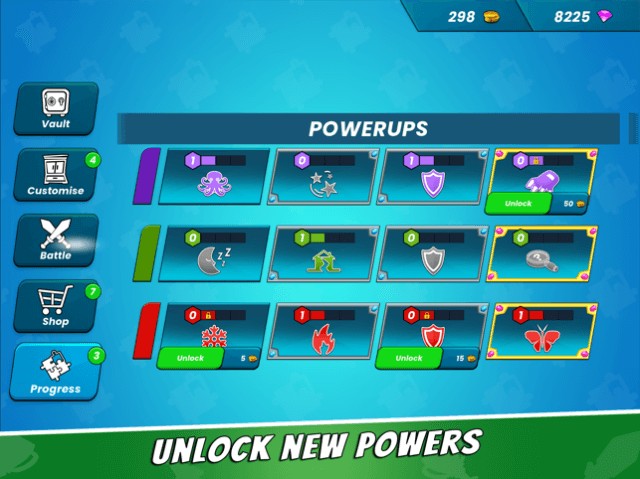 Mở khóa các bổ trợ sức mạnh mới