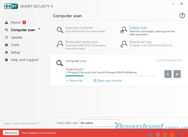 Giao diện của ESET Smart Security
