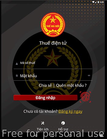 Đăng nhập eTax