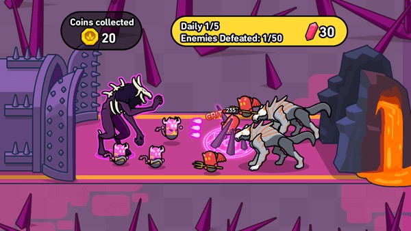 Đồ họa hoạt hình 2D với phần tạo hình của các đơn vị binh lính đơn giản