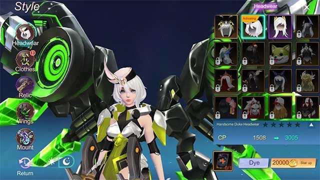 Tùy chỉnh người anh hùng của bạn với nhiều phụ kiện đa dạng