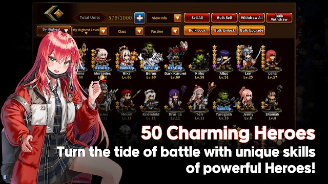 Hơn 50 anh hùng quyến rũ, mạnh mẽ để bạn xây dựng đội hình