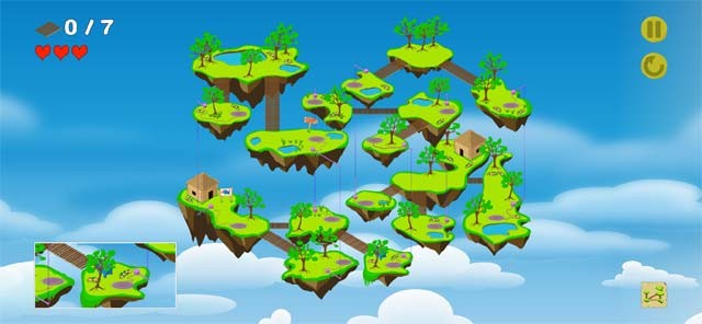 Dẫn dắt chú voi đi đúng đường để phá hủy số lượng cây cầu cần thiết