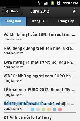 Euro 2012 siêu tốc for Android