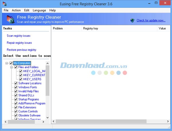 Eusing Free Registry Cleaner