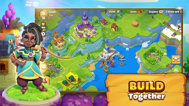 Hợp tác cùng bạn bè để xây dựng cộng đồng chung trong Everdale game