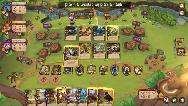 Mỗi thẻ bài trong game Everdell đều có giá trị riêng giúp bạn ghi điểm và phát triển thành phố không ngừng