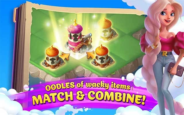 EverMerge for Android là game mô phỏng xây dựng thế giới cổ tích mới