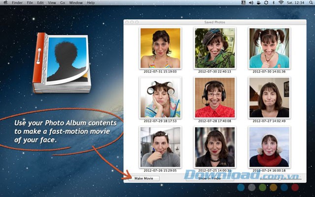 Tạo album và video từ ảnh