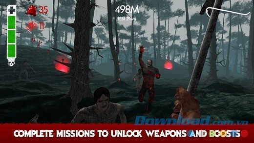 Hoàn thành nhiệm vụ để mở khóa vũ khí, bổ trợ mới