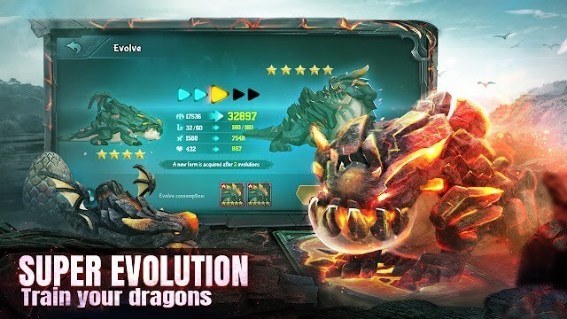 Game Evolution: Dragon X có hệ thống siêu tiến hóa, huấn luyện các con rồng