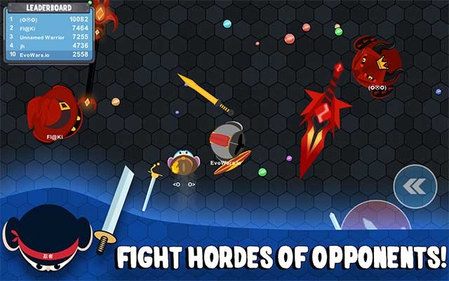 Lối chơi chặt chém mạnh mẽ giúp loại bỏ đối thủ một cách nhanh chóng