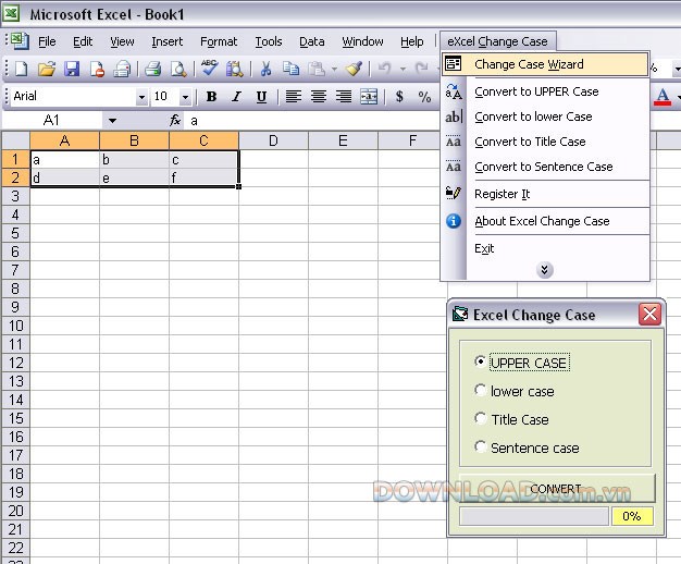Excel Change Case