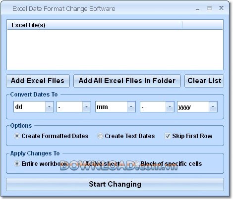 Excel Date Format Change Software