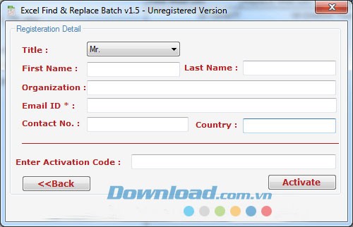 Excel Find & Replace software là một công cụ hữu ích để tìm kiếm và thay thế nhiều từ trong các tập tin MS Excel 2007, 2010, 2003 & 2000 xls/xlsx/xlsm.