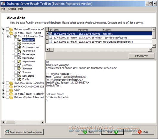 Exchange Server Repair Toolbox