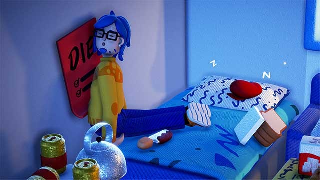 Điều khiển một người đàn ông mệt mỏi đến mức không thể đứng dậy