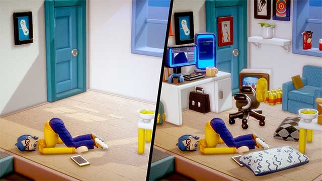 Phần lớn trò chơi diễn ra trong một căn phòng nhỏ