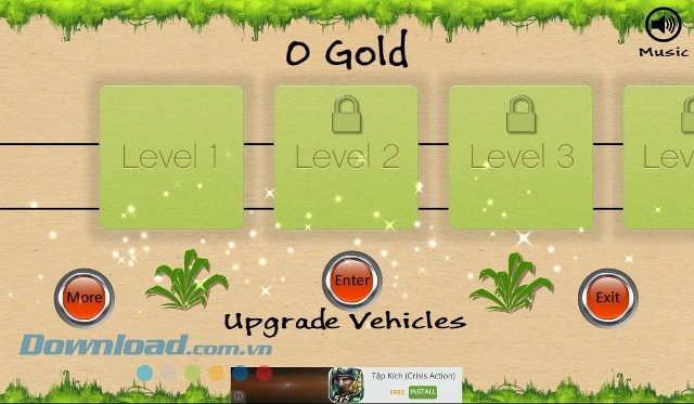 Exion Off-Road Racing gồm nhiều màn chơi