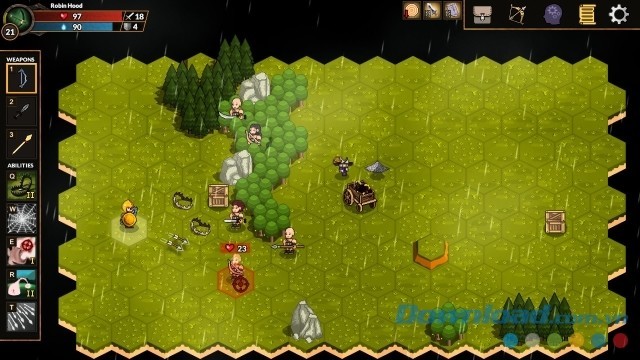 Điều kiện thời tiết thay đổi trong game chiến thuật nhập vai Expect The Unexpected cho máy tính và Mac