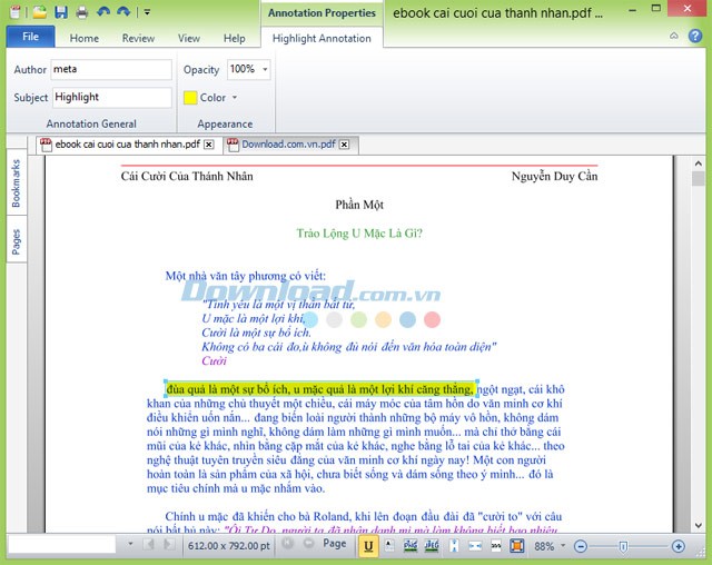 Mở nhiều file PDF
