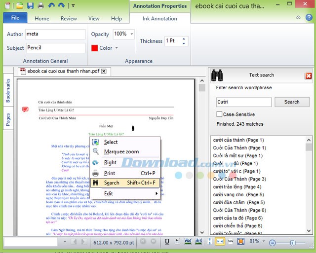 Chức năng tìm kiếm