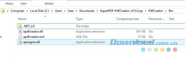 Công cụ chính để sử dụng ExpertPDF PDF Creator