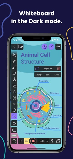 Dùng bảng trắng trong chế độ tối
