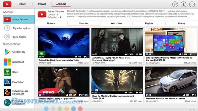 Quản lý tài khoản YouTube