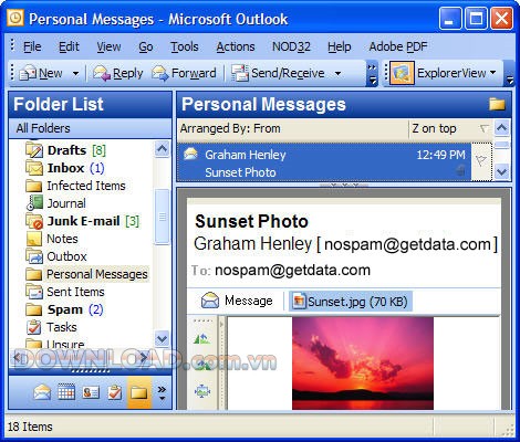 Explorer View for Microsoft Outlook