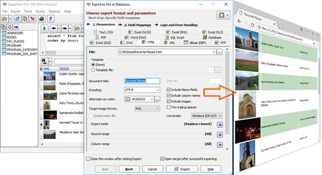Hỗ trợ xuất ảnh, bảng tính và nhiều loại data khác từ các nguồn khác nhau