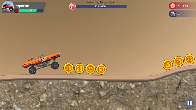 Cố gắng về đích mà không để hết nhiên liệu hoặc lật xe