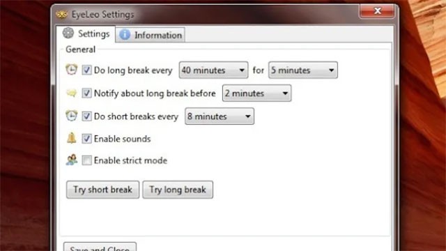 Thiết lập đơn giản cho tiện ích EyeLeo