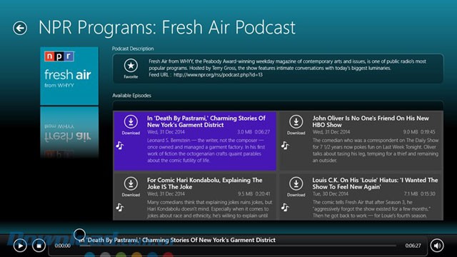 Thay đổi màu nền cho podcast