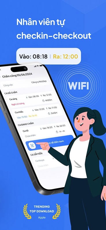 Nhân sự tự checkin