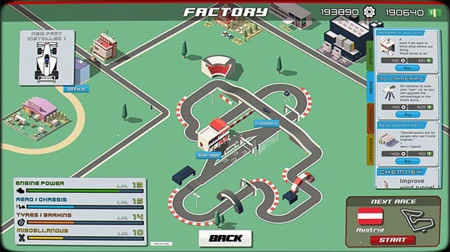 Phát triển trụ sở và nâng cấp bộ sưu tập siêu xe thể thao trong Formula 2D