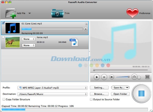 Faasoft Audio Converter for Mac