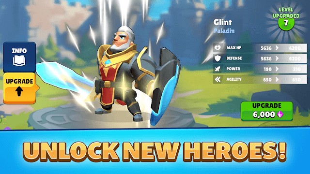 Mở khóa các anh hùng mới