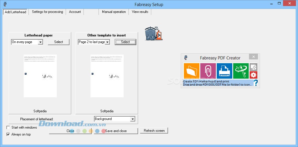 Tính năng tạo tiêu đề thư của Fabreasy