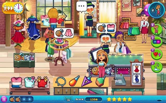 Trang trí cửa hàng thời trang của Angela và bổ sung thật nhiều mặt hàng mới