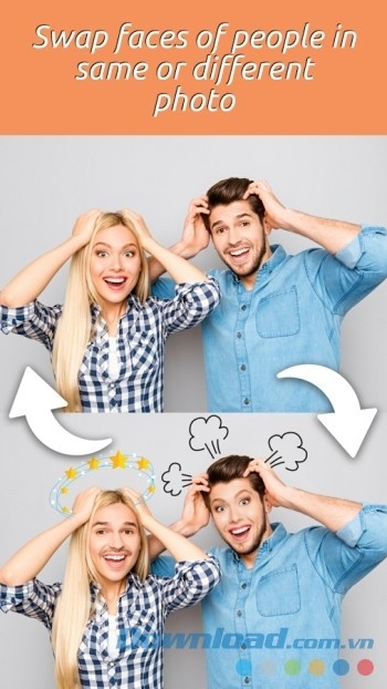 Hoán đổi khuôn mặt với bất kỳ ai bằng Face Changer 2