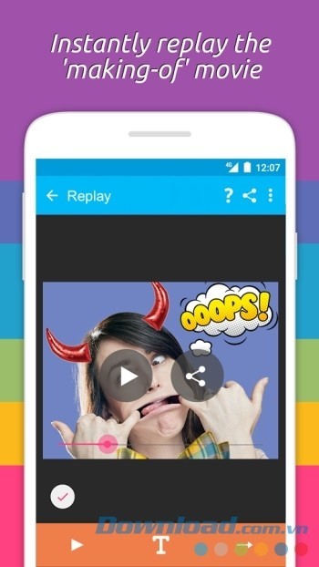 Ghi lại quá trình biến đổi thành video tự động