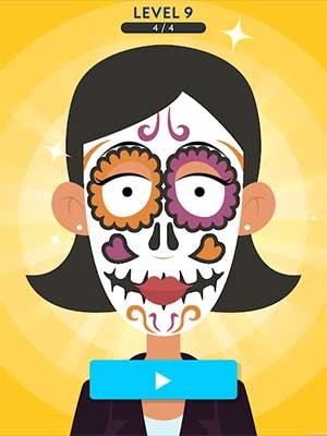 Vẽ mặt cho khách theo yêu cầu