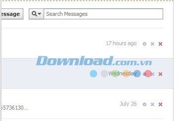 Xóa từng tin nhắn