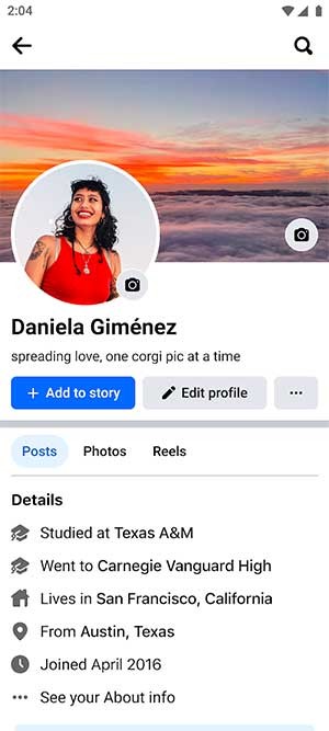 Xem thông tin về bạn bè