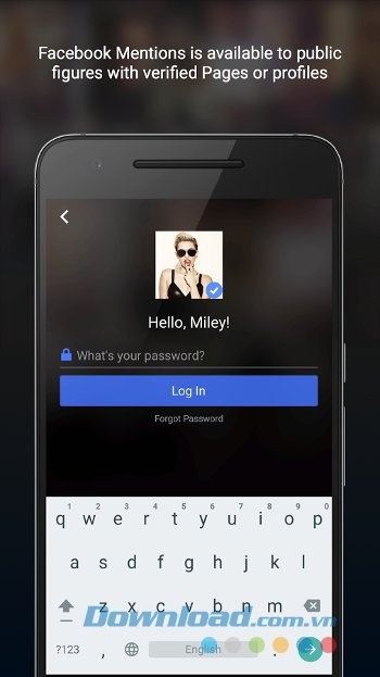 Facebook Mentions - mạng xã hội cho người nổi tiếng